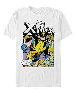 X-Men White Wolverine Comic T-shirt
