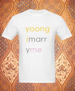 Yoongi Marry Me Bold Letter T Shirt